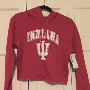 cropped indiana university hoodie